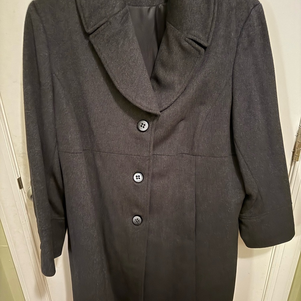 Jones New York Dark Gray Trench Coat